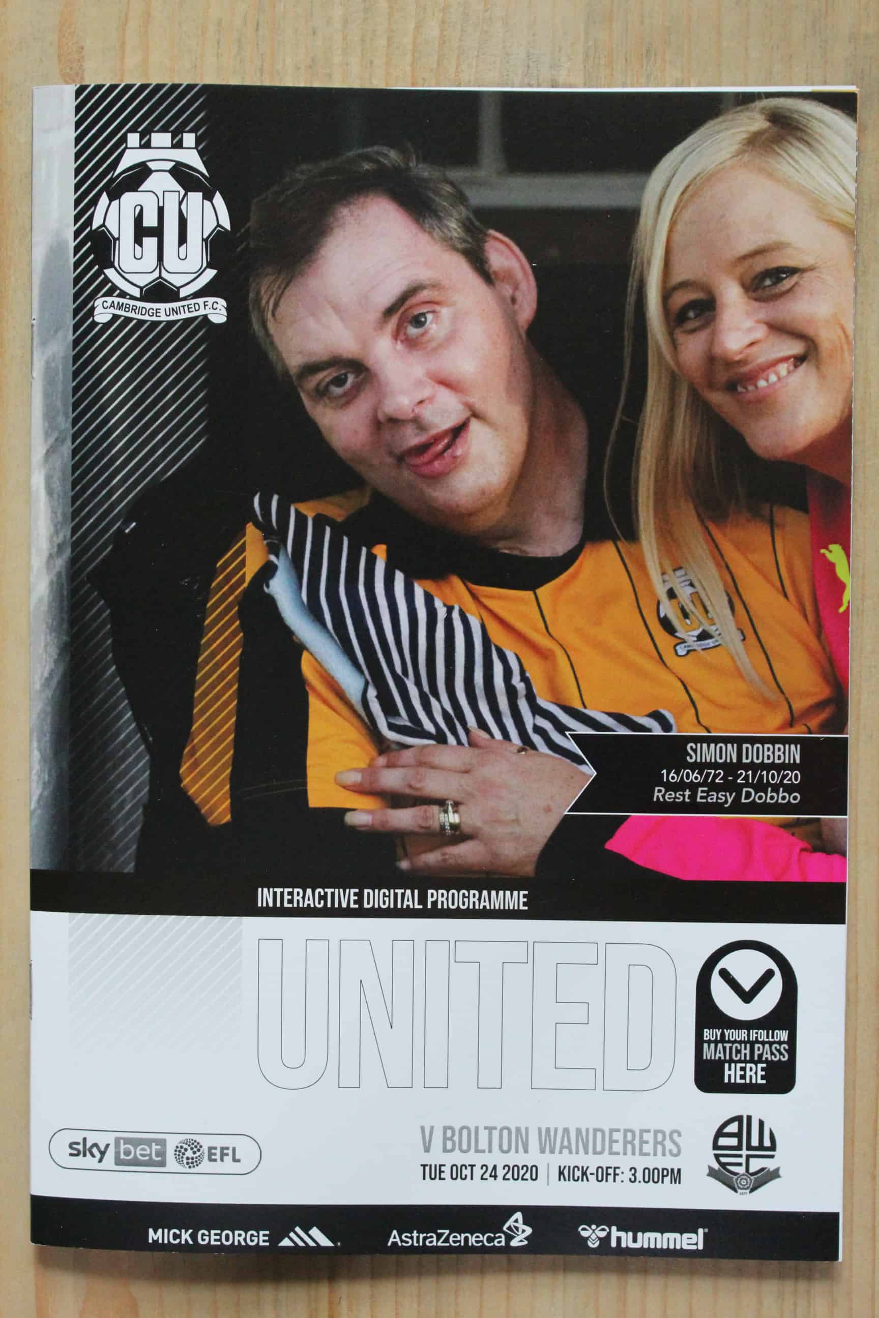 Cambridge United FC v Bolton Wanderers FC